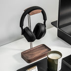 Stand Wood Metal Minimalist Headset Holder Hanger