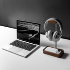 Stand Wood Metal Minimalist Headset Holder Hanger
