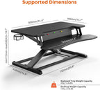 Standing Desk Converter 32'' Dual Tiered Sit-Stand Riser