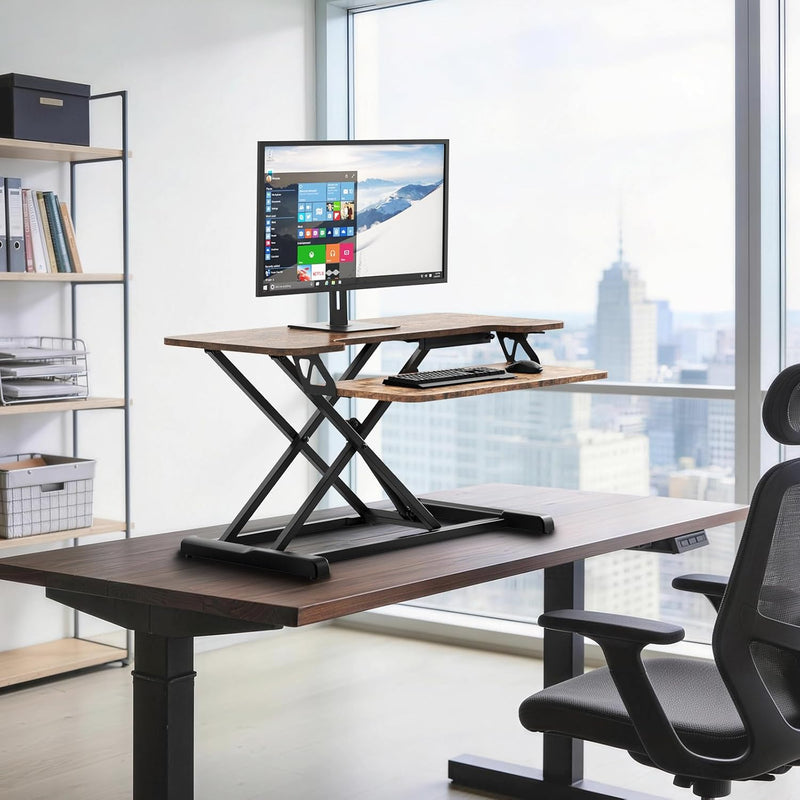 Standing Desk Converter 36 Inch Height Adjustable Sit