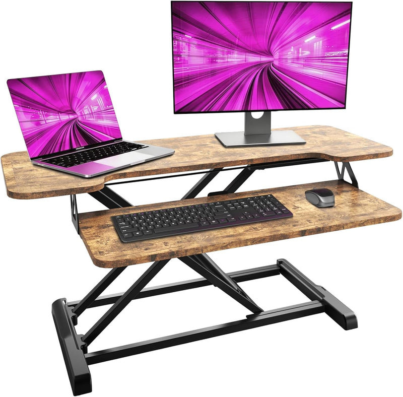 Standing Desk Converter 36 Inch Height Adjustable Sit