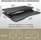 Standing Desk Converter 36 Inch Height Adjustable Sit