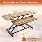 Standing Desk Converter 36 Inch Height Adjustable Sit