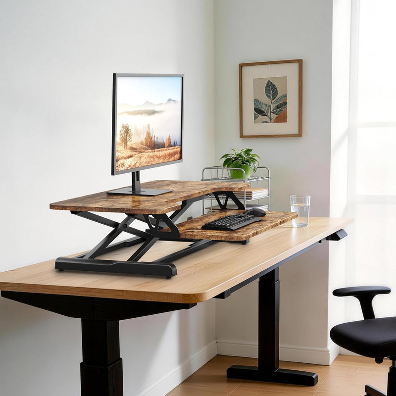Standing Desk Converter 36 Inch Height Adjustable Sit