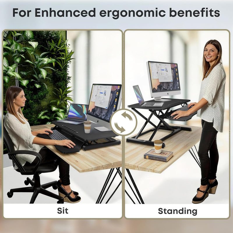 Standing Desk Converter 36 Inch Height Adjustable Sit