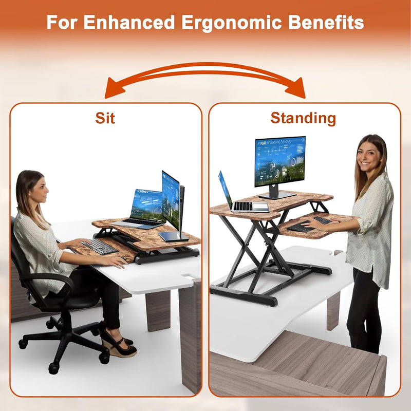 Standing Desk Converter Adjustable Sit
