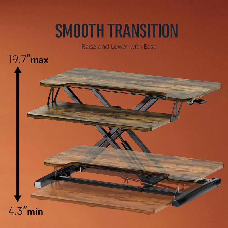 Standing Desk Converter with Height Adjustable