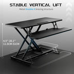 Height Adjustable Standing Desk Converter 12.5- Quick