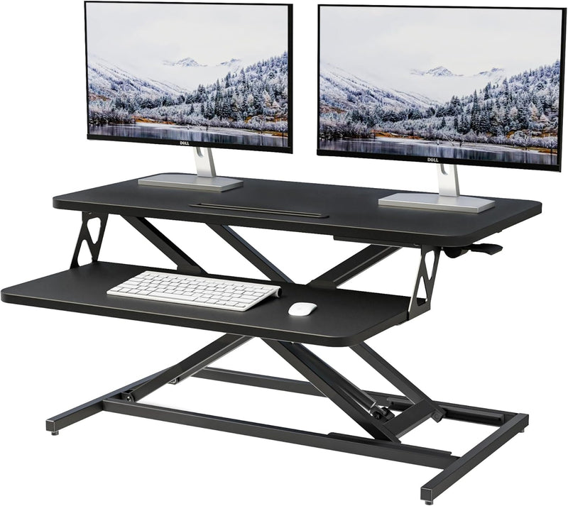 Height Adjustable Standing Desk Converter 12.5- Quick