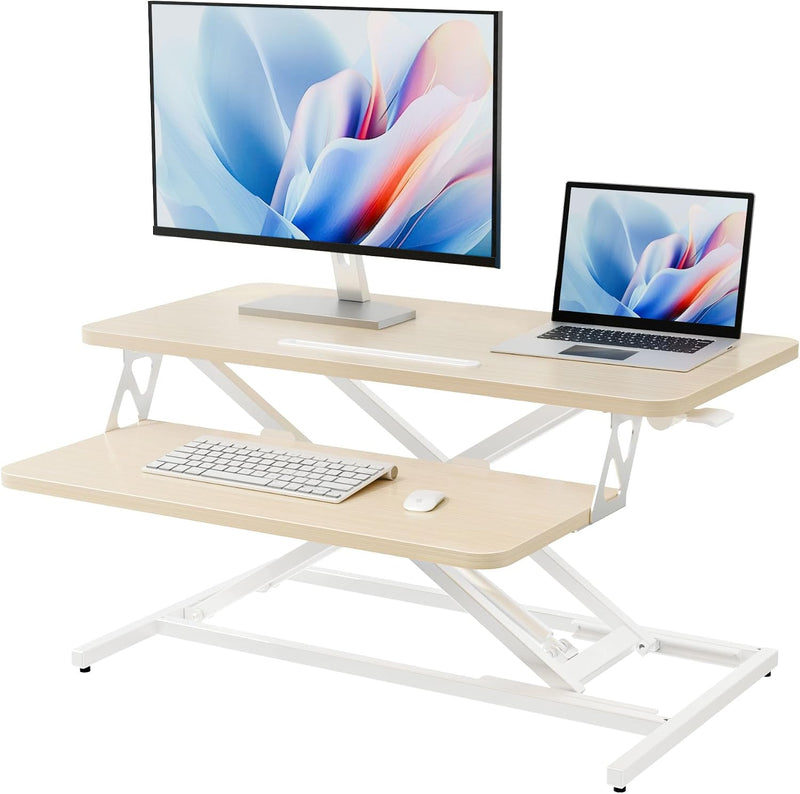Height Adjustable Standing Desk Converter 12.5- Quick