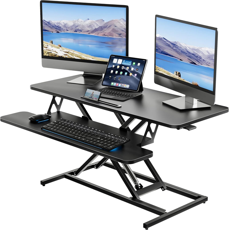 Height Adjustable Standing Desk Converter 12.5- Quick