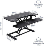 Standing Desk Converter Sit to Stand Up Riser