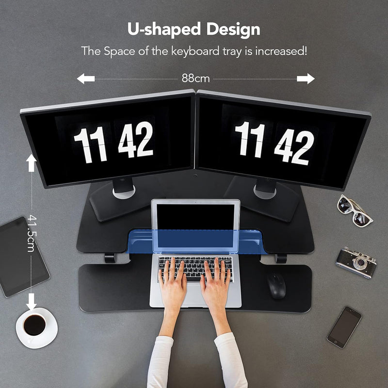 Standing Desk Converter Sit to Stand Up Riser