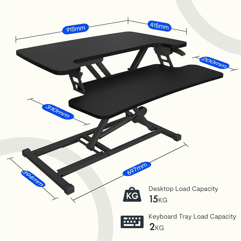 Standing Desk Converter Sit to Stand Up Riser