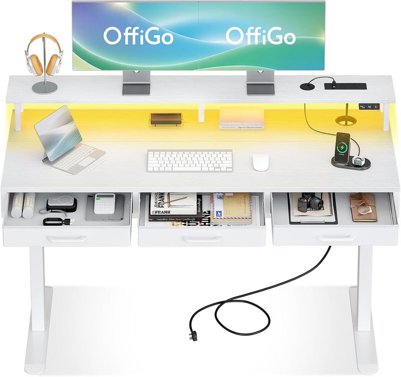 Standing Desk with 3 Storage Drawers