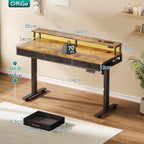 Standing Desk with 3 Storage Drawers