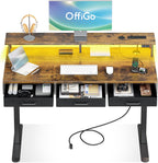 Standing Desk with 3 Storage Drawers 120CM Height