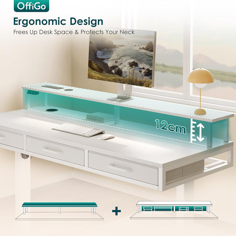 Standing Desk with 3 Storage Drawers 120CM Height