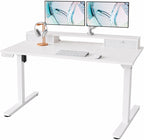 Standing Desk with Fabric Drawers