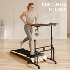 Standing Desk with Wheels 34 Inch Height Adjustable