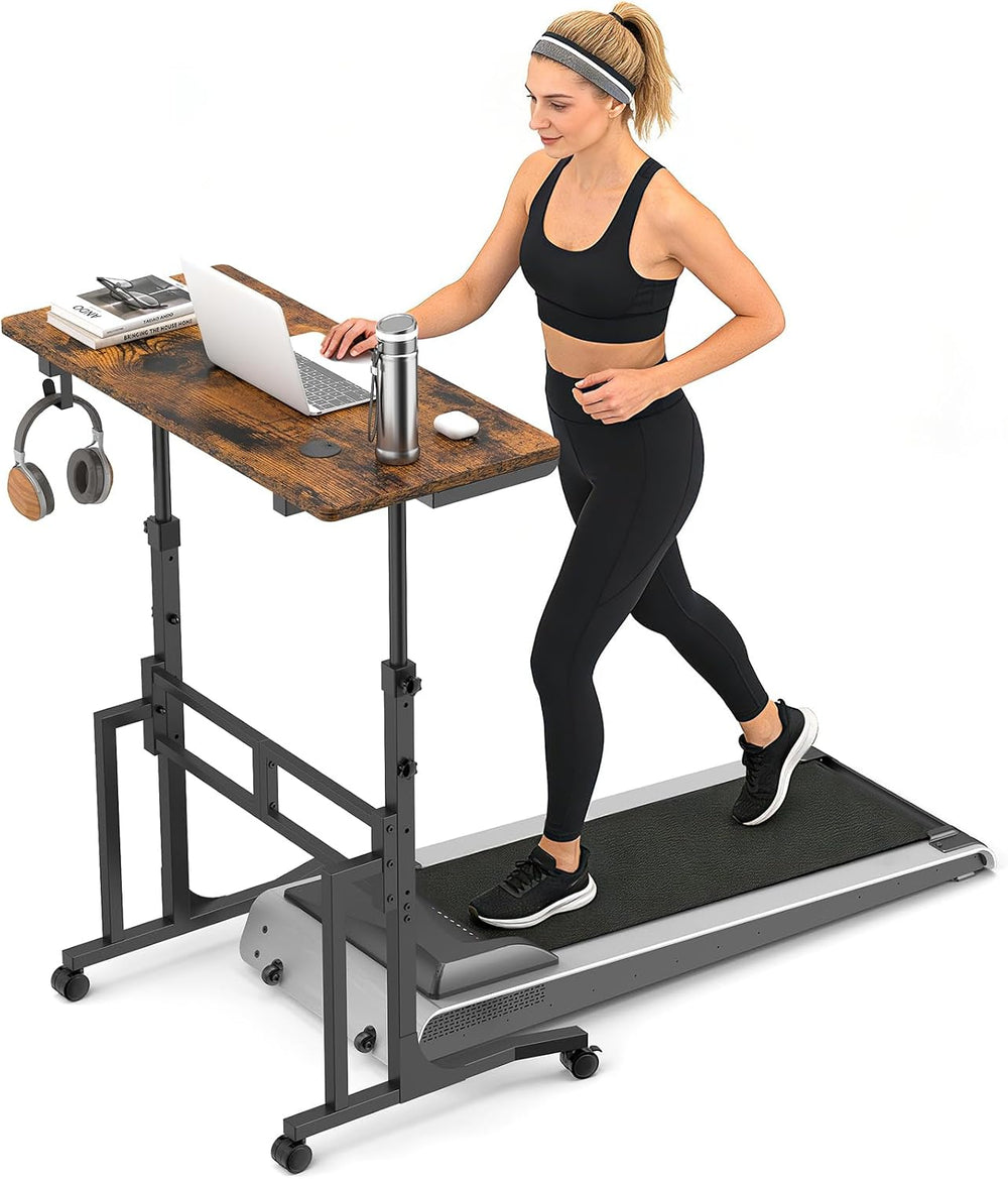 Standing Desk with Wheels 34 Inch Height Adjustable