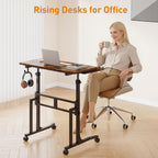 Standing Desk with Wheels 34 Inch Height Adjustable