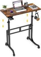 Standing Desk with Wheels 34 Inch Height Adjustable