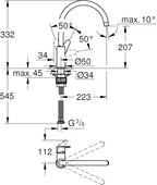 Start Curve Quickfix Single-Lever Sink Mixer with High