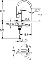 Start Quickfix 1 Lever Kitchen Sink Mixer Tap
