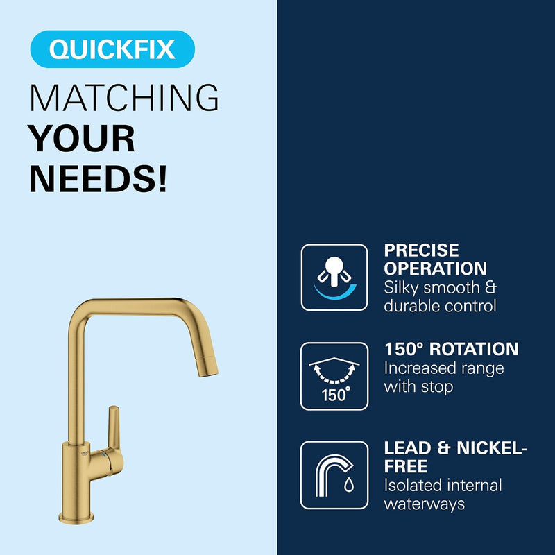 Start Quickfix 1 Lever Kitchen Sink Mixer Tap