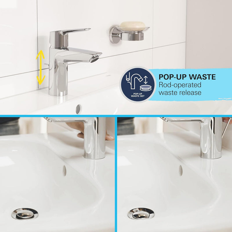 Start Quickfix Basin Mixer Tap with Pop-Up Waste