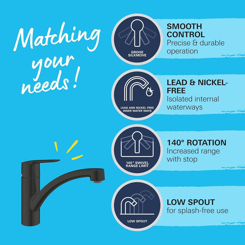 Start Quickfix Single Lever Kitchen Sink Mixer Tap