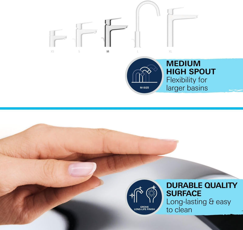 Start Single-Lever Washbasin Mixer S-Size Energy-Saving