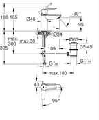 Start Single-Lever Washbasin Mixer S-Size Energy-Saving