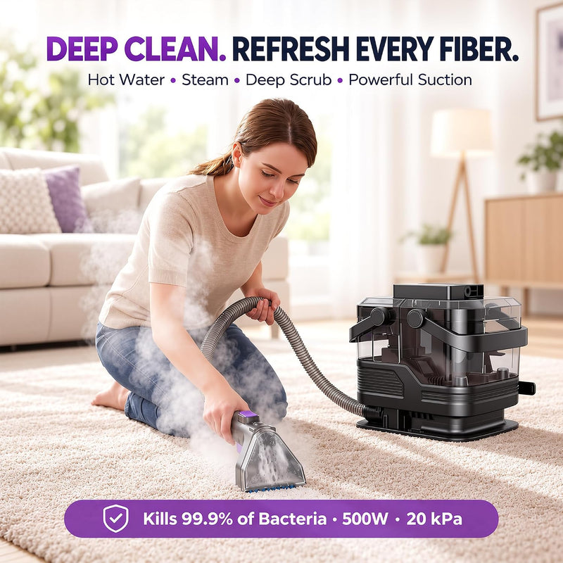 Steam Carpet Cleaner Upholstery Sofa Spot Machine 20kpa