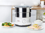 Steam Cooker 2 Stainless Steel Containers