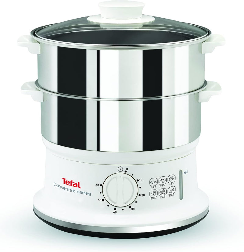 Steam Cooker 2 Stainless Steel Containers