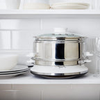 Steam Cooker 2 Stainless Steel Containers