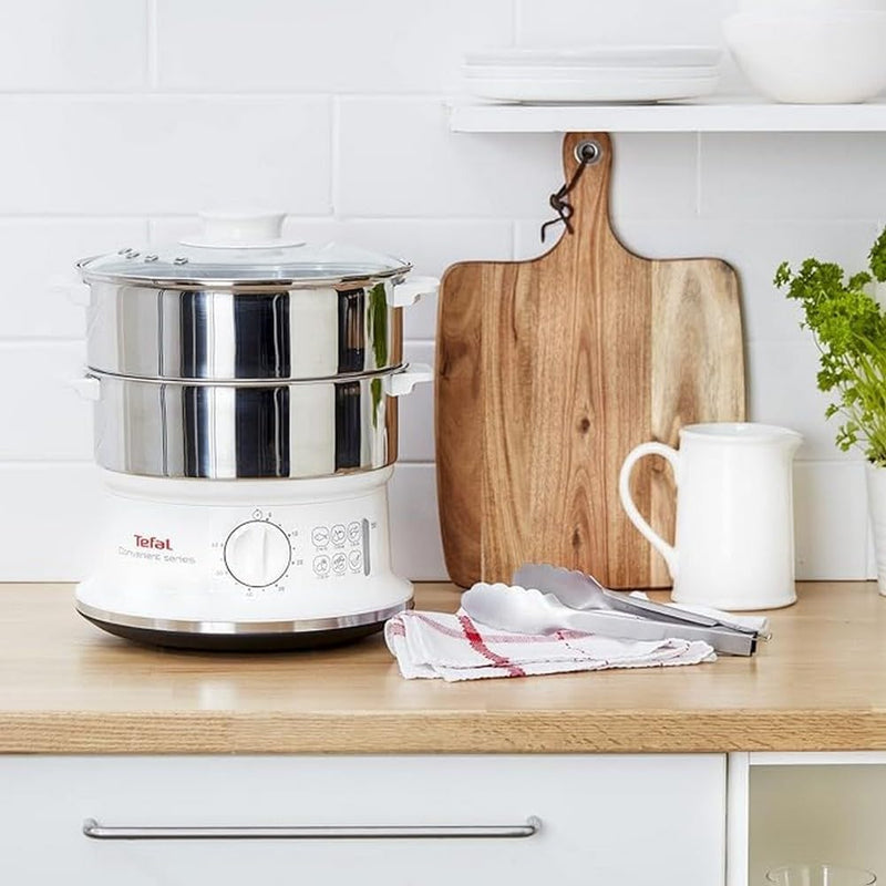 Steam Cooker 2 Stainless Steel Containers