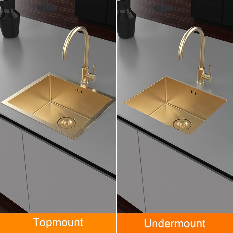 Steel Kitchen Sink 50 X 43CM Undermount Drop