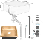 Steel Kitchen Sink 50 X 43CM Undermount Drop