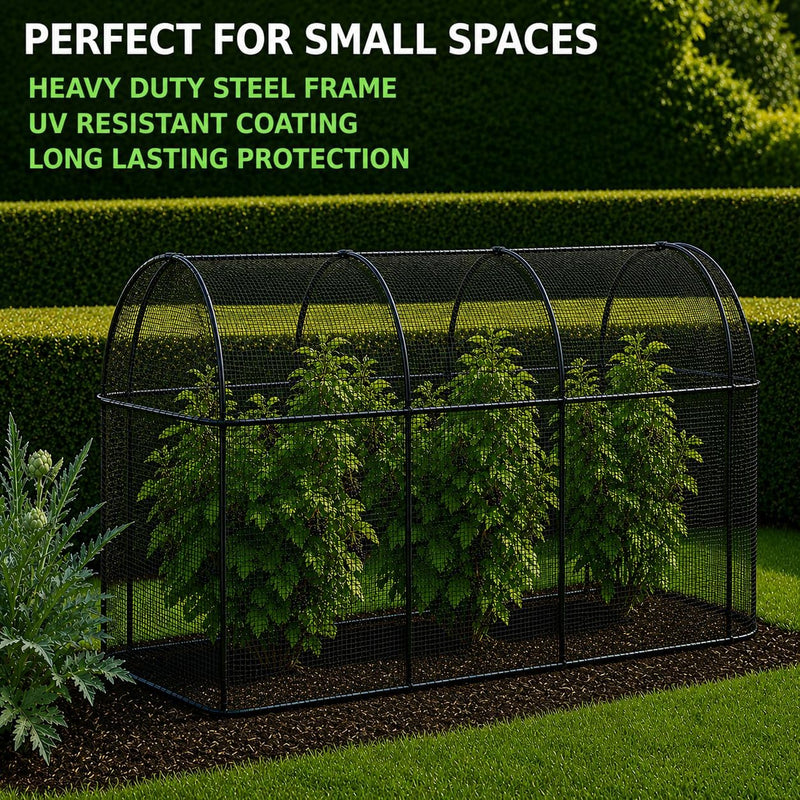 Steel Long Fruit Cage Frame with Bird Netting