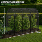 Steel Long Fruit Cage Frame with Bird Netting