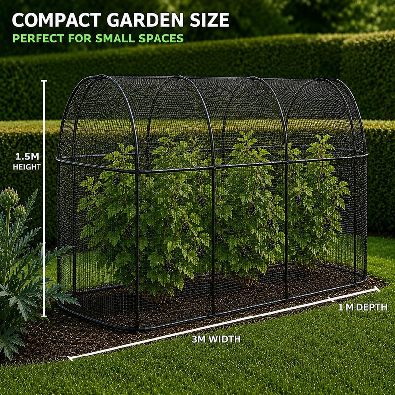 Steel Long Fruit Cage Frame with Bird Netting