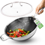 Steel Pan Set 7-Piece Frying Saucepan Non Stick