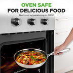 Steel Pan Set 7-Piece Frying Saucepan Non Stick
