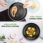 Steel Pan Set 7-Piece Frying Saucepan Non Stick