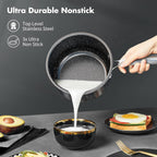 Steel Pots and Pans Set 7-Piece Induction Hob