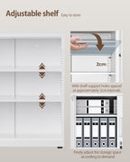 Steel Storage Cabinet 3-Tier Lockable with Adjustable Shelves