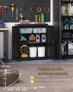 Steel Storage Cabinet 3-Tier Lockable with Adjustable Shelves